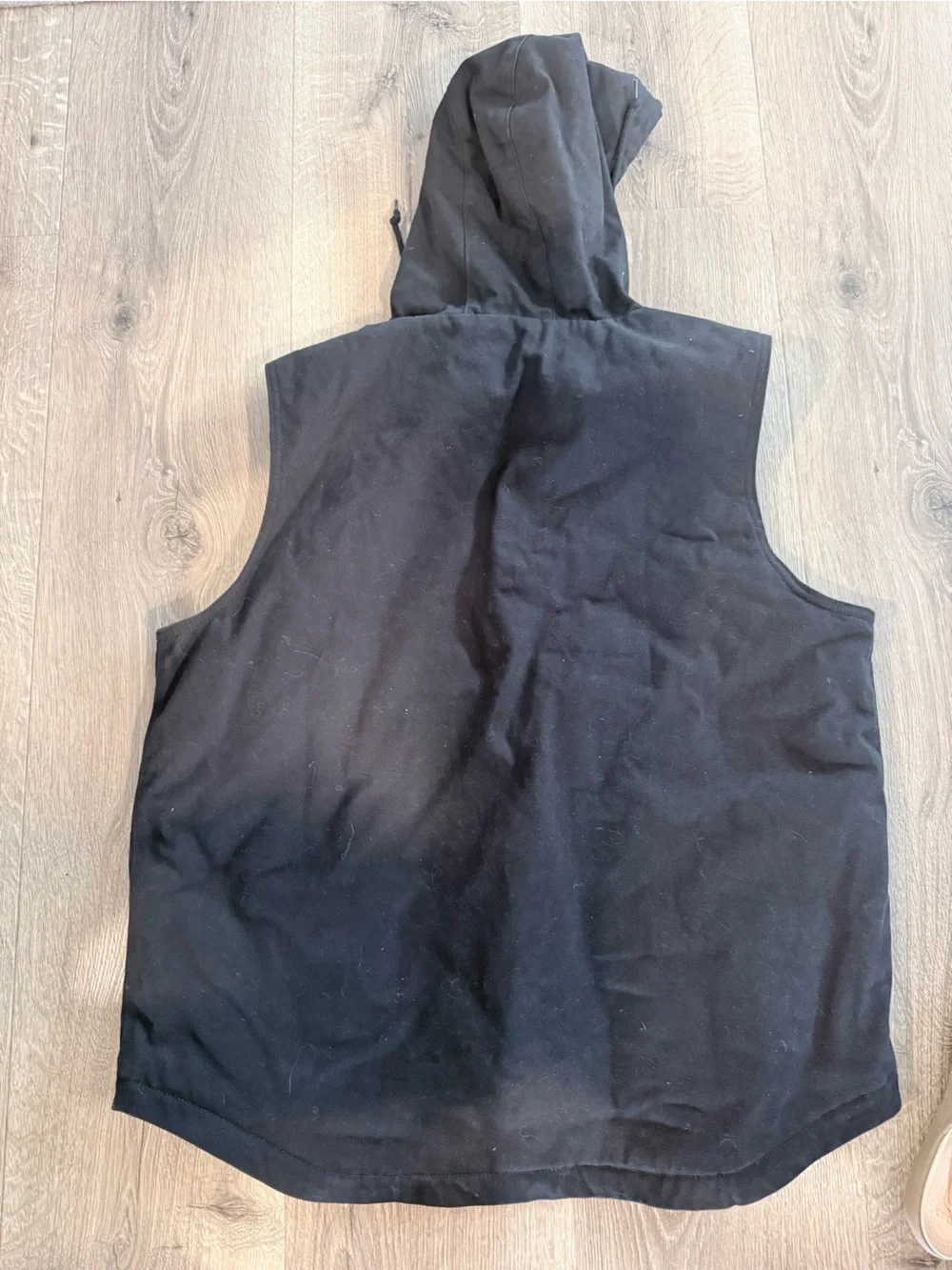 Wrangler Black Hooded Work Vest